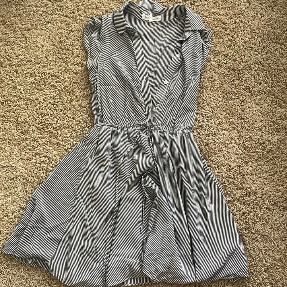 Vintage BCBG generation xs striped romper super cute cover up/beach dress